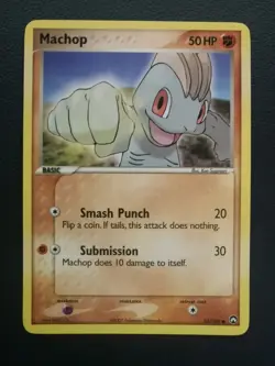 Pokemon Card Machop 53/108 EX Power Keepers Common - Image 1