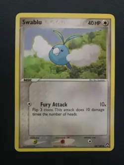 Pokemon Card Swablu 66/108 EX Power Keepers Common - Image 1