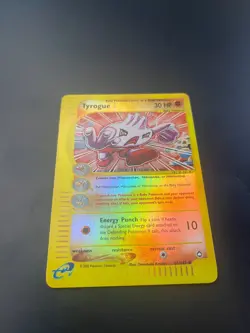 Tyrogue 63/147 Reverse Holo Aquapolis E-Reader Vintage Pokemon Card LP+ - Image 2