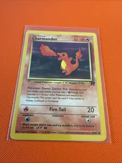 Pokemon Card Team Rocket Charmander 50/82 Common - Image 1