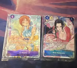 ONE PIECE Card Game O-Nami OP05-036 & Boa Hancock ST17-001 English Lot - Image 1