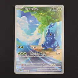 Pokemon TCG Card Heracross 194/193 Paldea Evolved Illustration Rare Holo - NM - Image 1