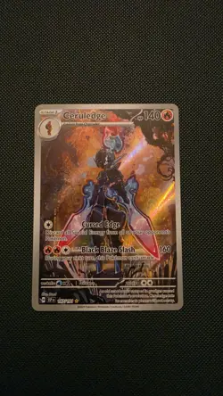 Ceruledge Surging Sparks Illustration Rare Pokemon TCG Card 197/191 - Image 1