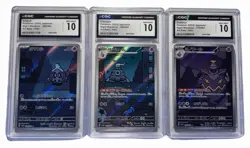 Pokemon TCG Night Wanderer CGC 10 AR 3-Card Lot: Duskull, Duskclops, Dusknoir - Image 1