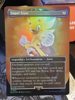 Super State FOIL #2081 NM/M MTG Magic Secret Lair Sonic the Hedgehog Sega - Image 1