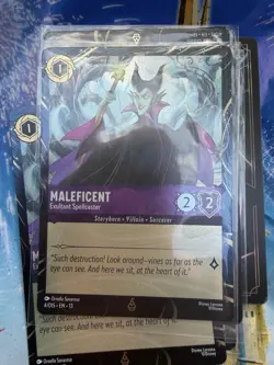Disney Parks 2026 Lorcana Maleficent Attack Of The Vine 4/DIS EN 13 Promo Card. - Image 1
