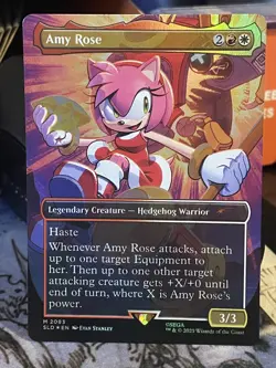 Amy Rose FOIL #2083 NM/M MTG Magic Secret Lair Sonic the Hedgehog Sega - Image 1