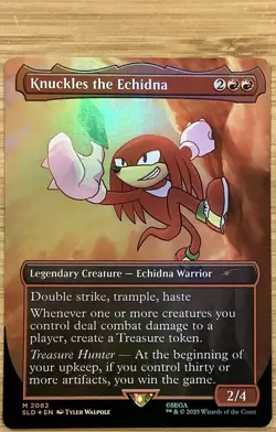 Knuckles the Echidna (Rainbow Foil) M Foil Secret Lair Drop Series 2082 NM - Image 1