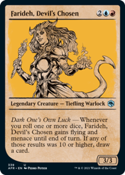 Farideh, Devil's Chosen - Foil - Showcase NM-Mint Adventures in the Forgotten Re - Image 1