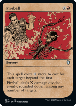 Fireball - Showcase NM-Mint Commander Legends: Battle for Baldur's Gate MTG - Image 1