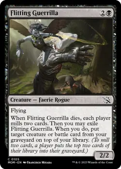 NM Foil - Flitting Guerrilla [MOM - 105] March of the Machine - Image 1