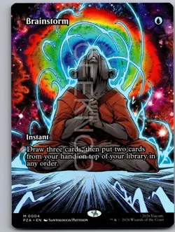 Brainstorm (Borderless) 4 Teenage Mutant Ninja Turtles Magic: The Gathering NM - Image 1