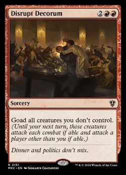 Disrupt Decorum NM-Mint Commander: Murders at Karlov Manor MTG - Image 1