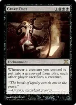 MTG ** GRAVE PACT ** Magic 10th MP - Image 1