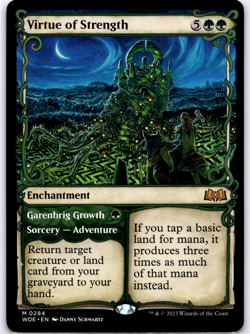 Virtue of Strength Showcase NM MTG - Image 1