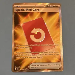 Special Red Card 113/086 Chaos Rising Secret Rare Full Art Holo English - Image 1