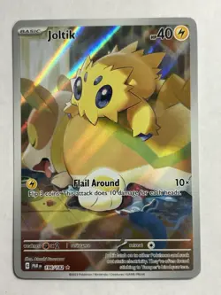 Pokemon TCG Joltik 196/182 SV04 Paradox Rift Holo Full Art Illus Rare HP 40 (EN) - Image 1