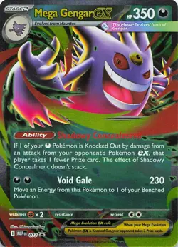 Mega Gengar ex 073 Holo Promo ME: Mega Evolution Promo Pokemon Near Mint - Image 1