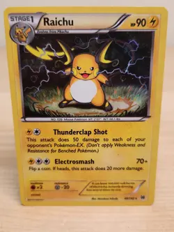 Raichu (Cracked Ice Holo) 49/162 Pokemon Card - Image 1