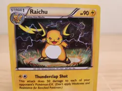 Raichu (Cracked Ice Holo) 49/162 Pokemon Card - Image 2