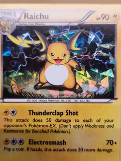 Raichu (Cracked Ice Holo) 49/162 Pokemon Card - Image 4