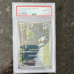 Pokemon TCG PSA 10 Sv2a 151 Psyduck 175/165 Art Rare Holo JP 2023 - Image 1