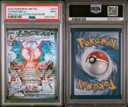 Pokemon TCG Charizard ex Obsidian Flames 223/197 Holo Special Illustration PSA 9 - Image 3