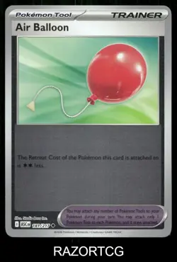 AIR BALLOON 181/217 UC ASCENDED HEROES POKEMON REVERSE HOLO NM/M - Image 1