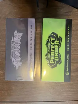 Pokemon Pitch Black & Perfect Order POKEMON CENTER ETB Elite Trainer Box-Sealed - Image 3
