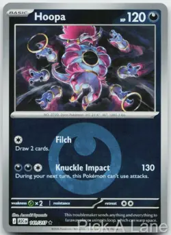 Hoopa (Energy Symbol Pattern) 141/217 Ascended Heroes Pokemon Reverse Holo NM - Image 1