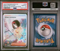 2023 Pokemon Scarlet Violet 151 Erika's Invitation SAR 203 PSA 10 Gem Mint - Image 3