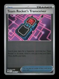 REVERSE HOLO TEAM ROCKET'S TRANSCEIVER UNCOMMON 209/217 NM POKEMON - Image 1