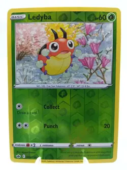 2021 Pokemon Chilling Reign Reverse Holo Ledyba #004 - Image 1