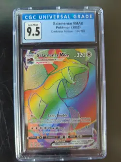 Pokemon 2020 Salamence Rainbow VMAX Darkness Ablaze - 194/189 CGC 9.5 - Image 1