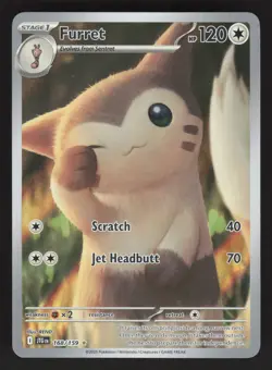 Furret 168/159 Pokemon TCG SV09: Journey Together NM - Image 1