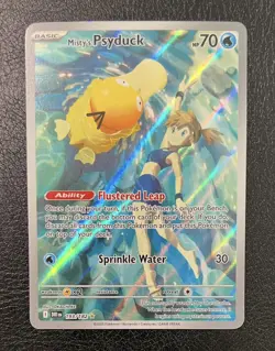 2025 Pokemon Destined Rivals Misty's Psyduck 193/182 NM - Image 1