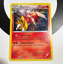 The Pokemon Company Blaziken 140 HP 17/108 Dark Explorers Holo Rare English - Image 1