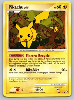 Pikachu 94/123 Common Mysterious Treasures Pokemon Near Mint - Image 1
