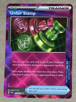 Unfair Stamp 165/167 SV06 Twilight Masquerade ACE SPEC Holo Trainer English - Image 1