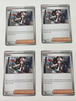 Pokemon TCG Hilda 084/086 White Flare Trainer X4 Playset Near Mint - Image 1