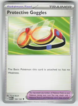 Protective Goggles 164/165 Uncommon 151 Pokemon NM - Image 1