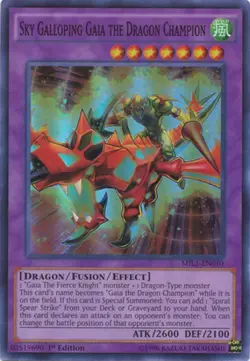 Sky Galloping Gaia the Dragon Champion - MIL1-EN010 - Super Rare - 1st Edition L - Image 1
