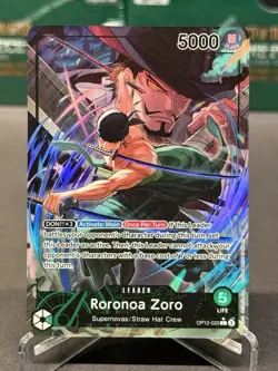 One Piece ALT ART LEADER Roronoa Zoro Legacy of the Master OP12-020 English - Image 1