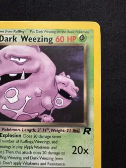 Pokemon TCG Dark Weezing 31/82 Team Rocket Non Holo Rare Vintage WOTC LP- - Image 3