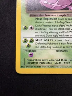 Pokemon TCG Dark Weezing 31/82 Team Rocket Non Holo Rare Vintage WOTC LP- - Image 4
