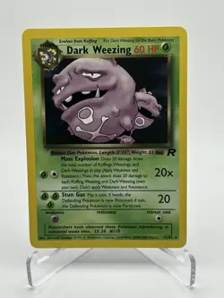 Dark Weezing - 31/82 - Team Rocket 2000 WOTC - Non Holo Rare - LP - Pokemon TCG - Image 1