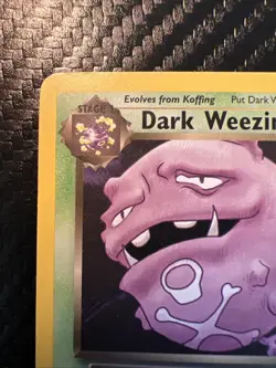 Pokemon TCG Dark Weezing Team Rocket 31/82 Unlimited Rare WOTC 1999-2000 LP - Image 2