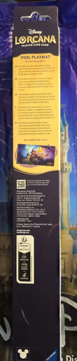 Disney Lorcana Attack Of The Vine Foil Playmat Pooh Honey Wizard In Hand - Image 3