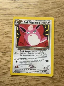 Pokemon TCG Dark Wigglytuff Neo Destiny 40/105 Regular Unlimited Uncommon - Image 1