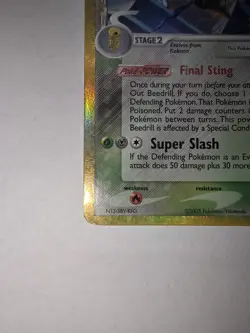 Beedrill 1/113 Pokemon Ex Delta Species Stamped Reverse Holo Rare 2005 - Image 5